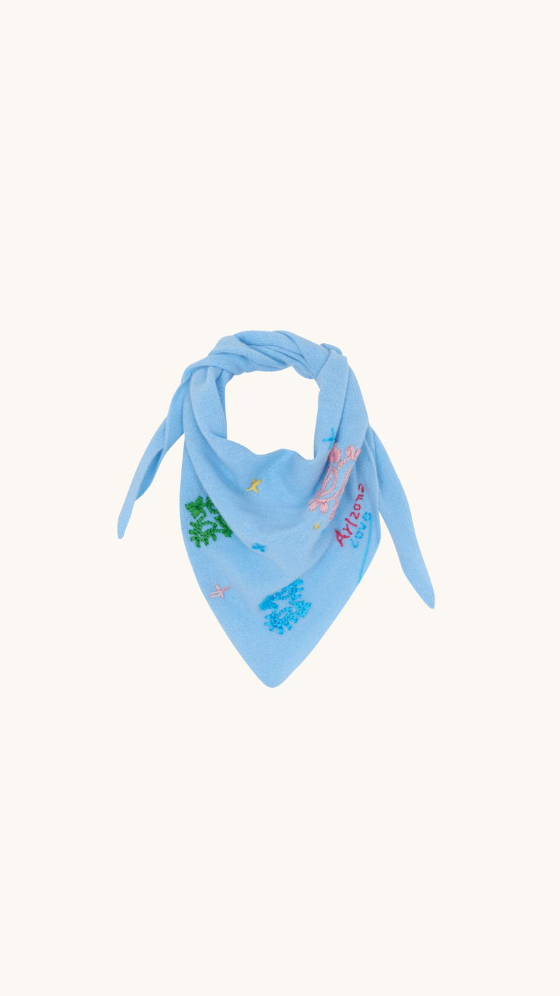Bandana light blue scarf