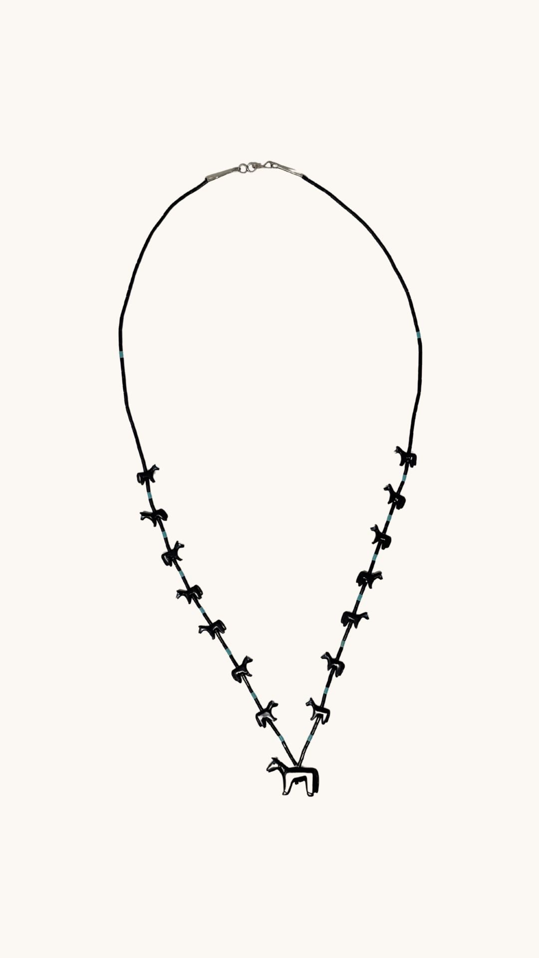 Collier Jet Horse Power Animal