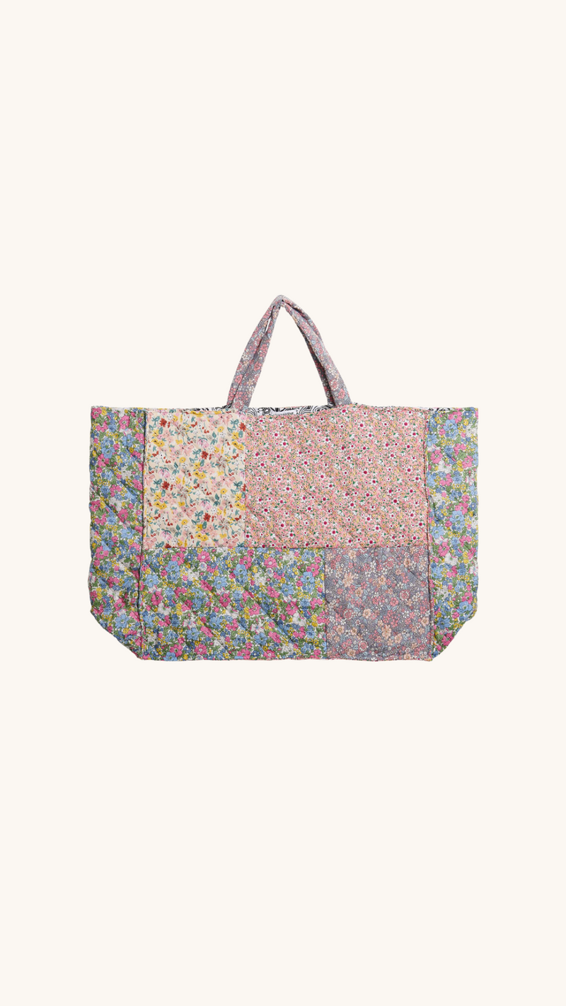 Quilted cabas bag