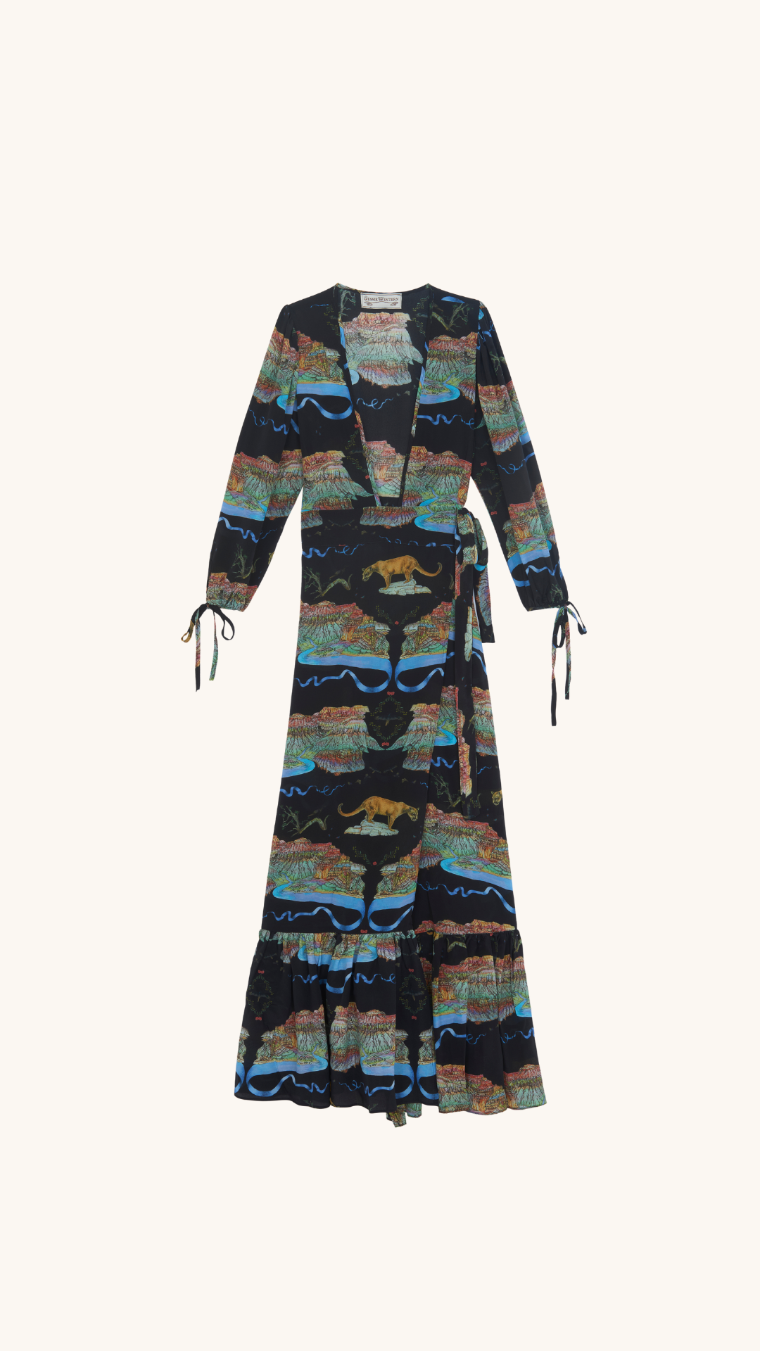 Robe portefeuille en soie 1