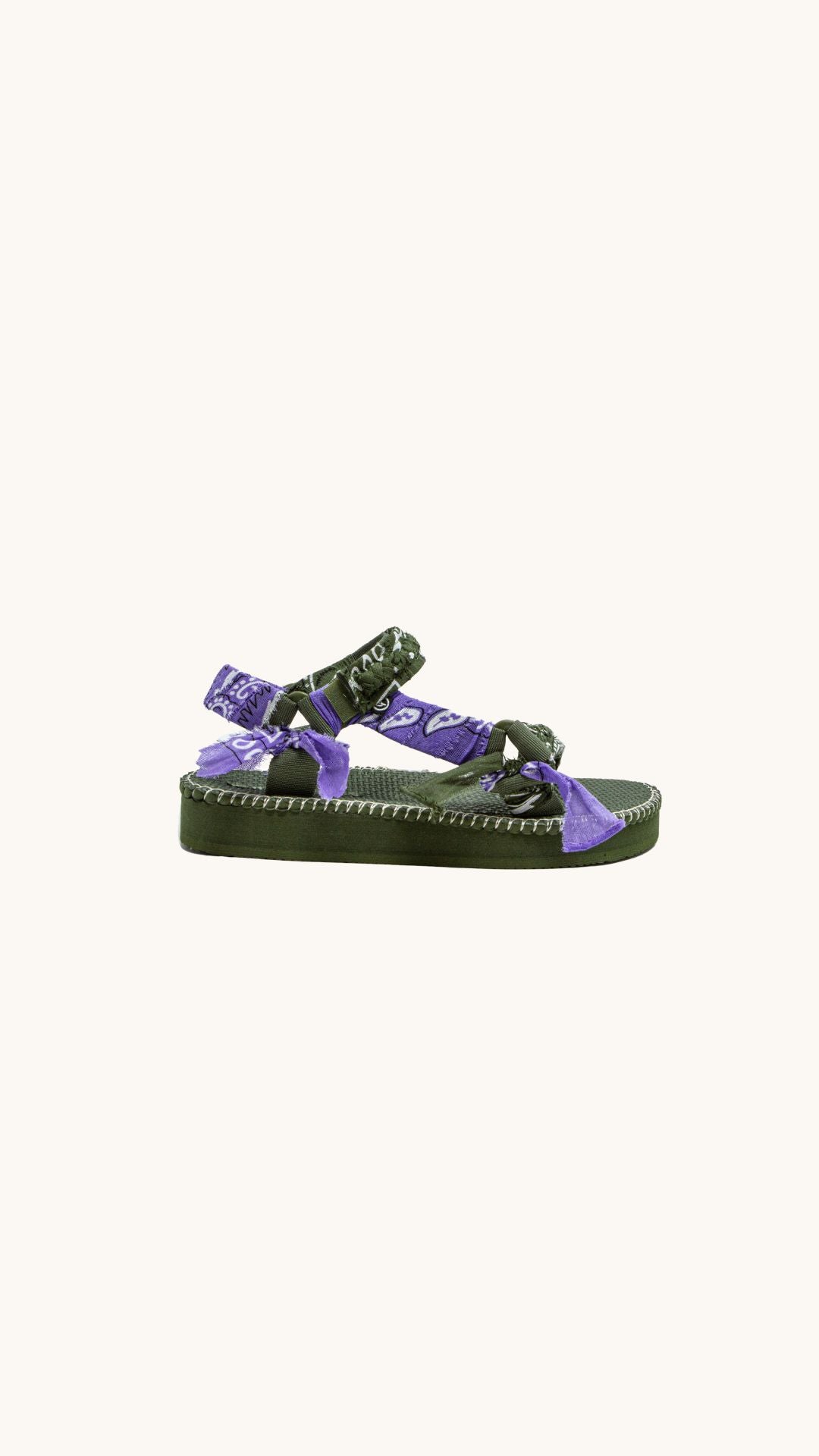 Trekky stitch kaki violet