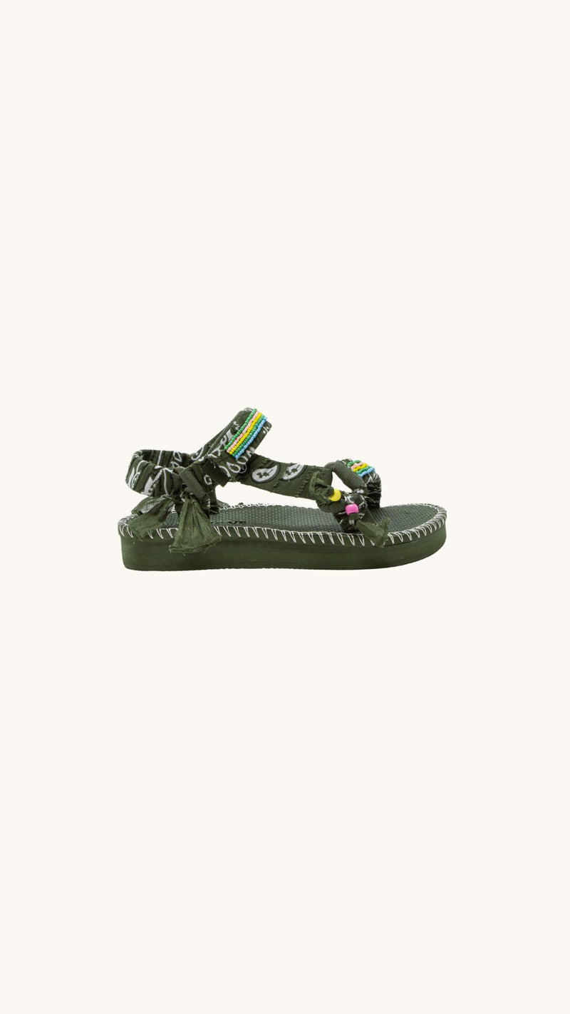 Trekky stitch multi beads kaki