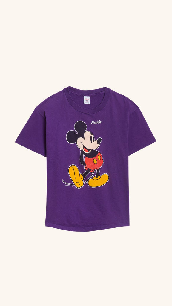 T-shirt Vintage Mickey Violet