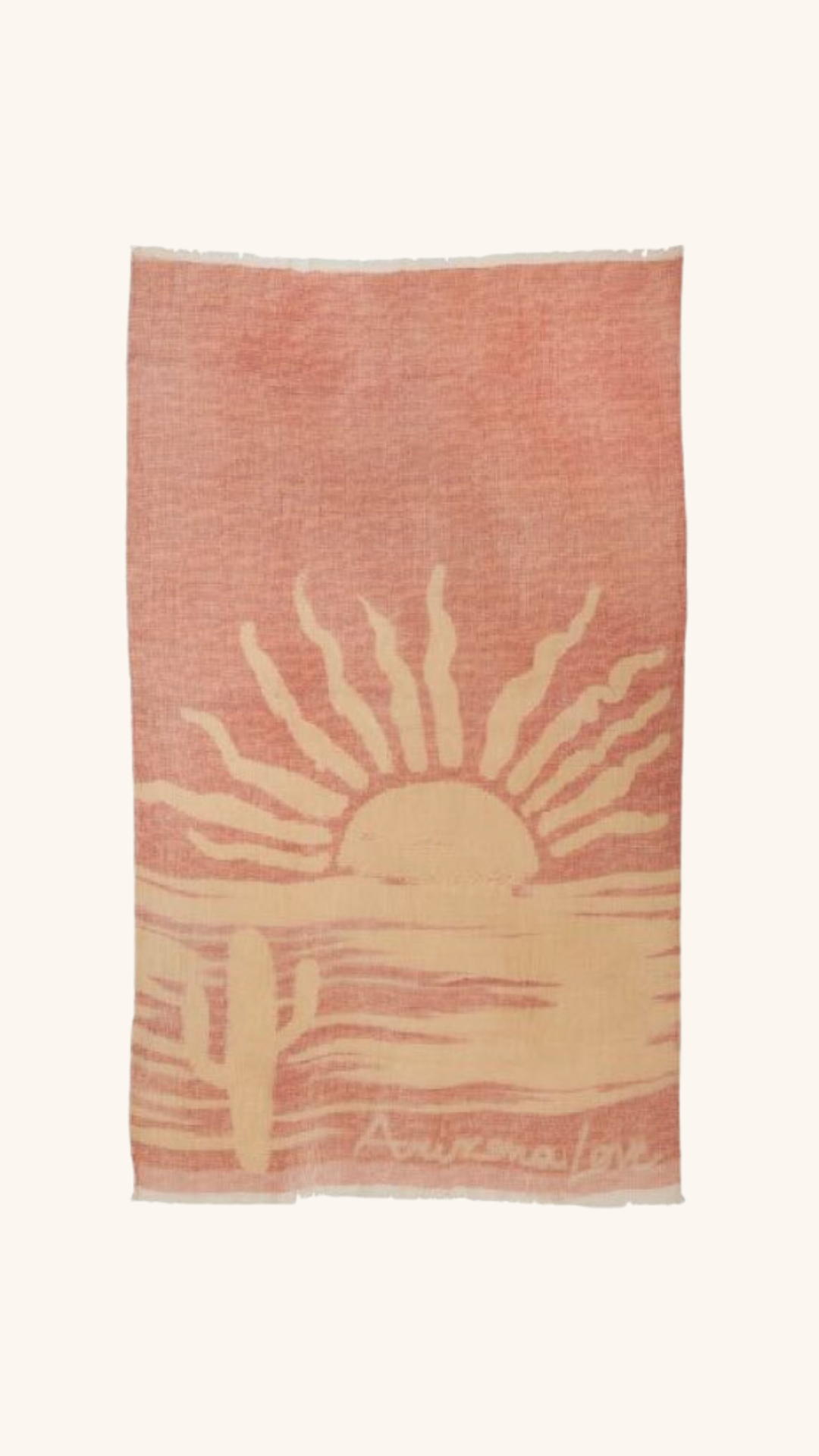 Beach towel sea