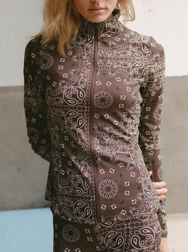Yoga Zip Jacket Choco