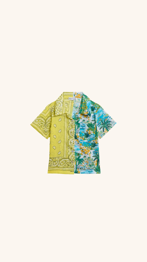 Shirt Kids Hawai Yellow Bandana
