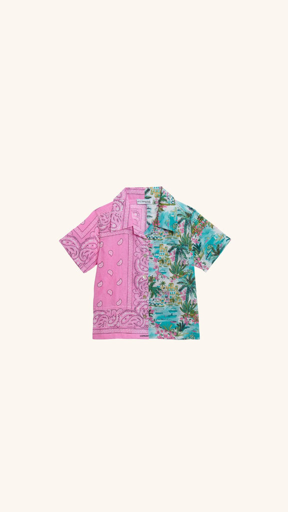 Shirt Kids Hawai Pink Bandana