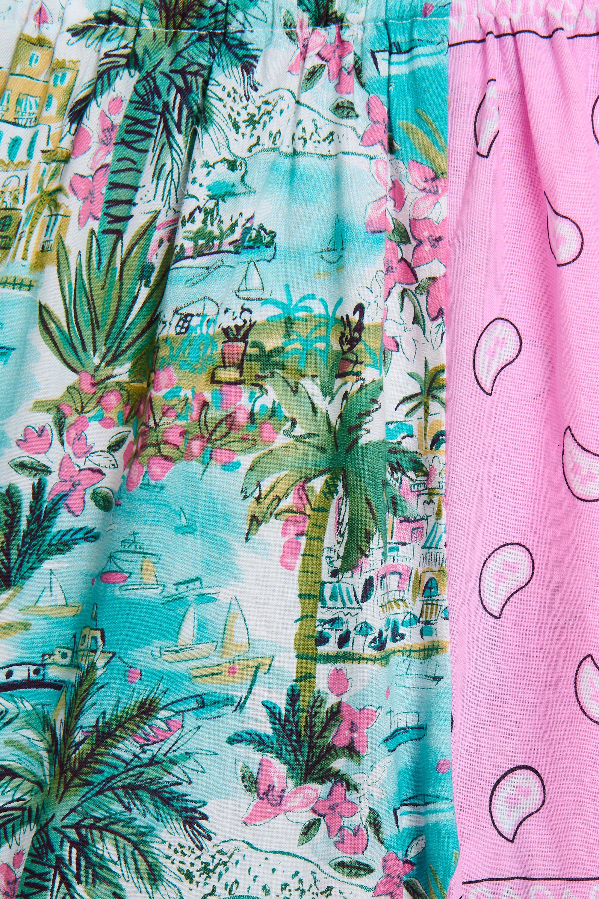 Robe enfant Hawai bandana rose