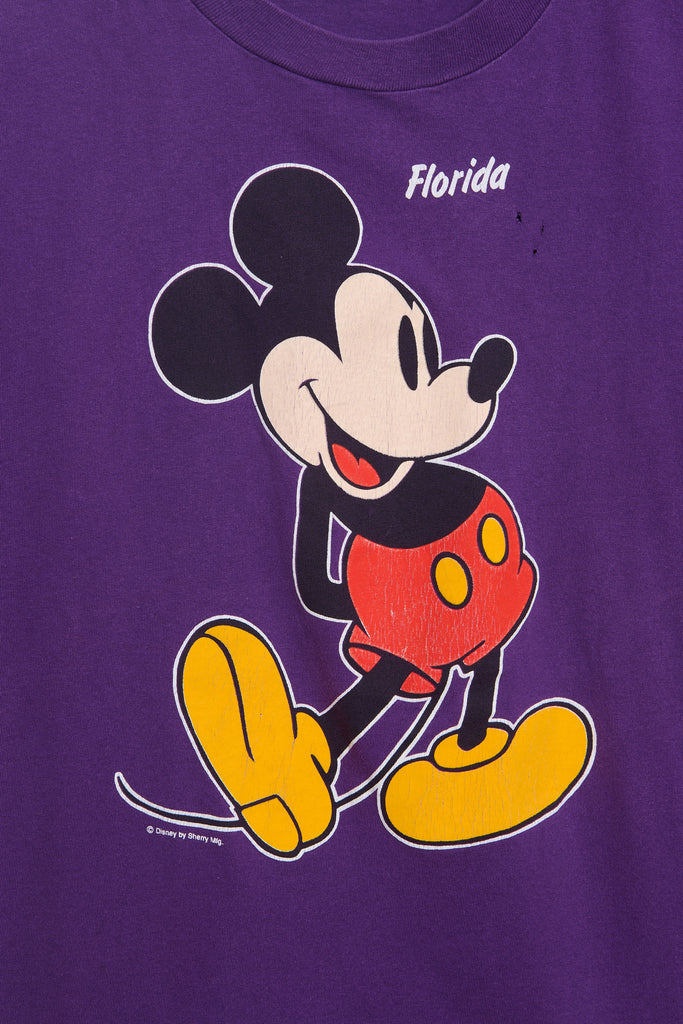 T-shirt Vintage Mickey Purple