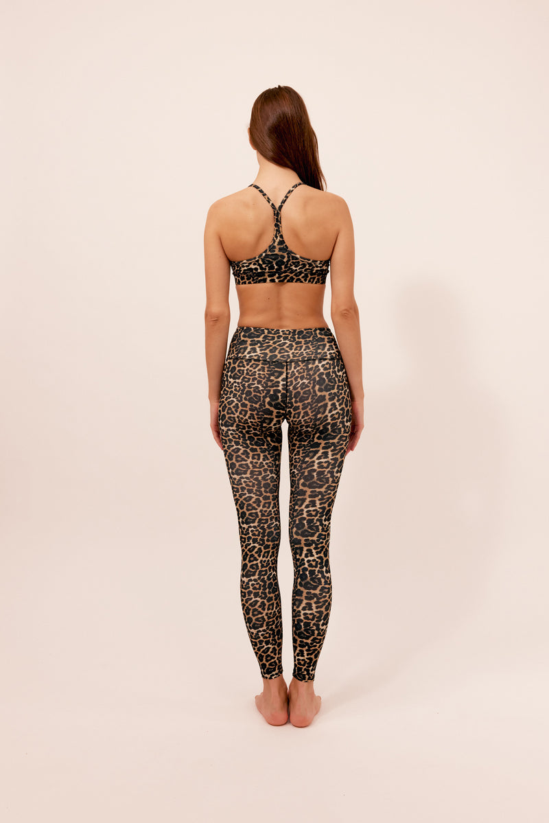 Legging de yoga léopard 