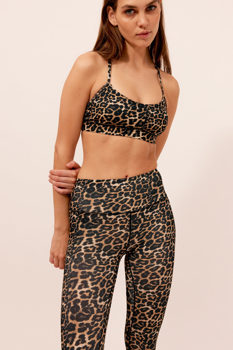 Yoga bra leopard