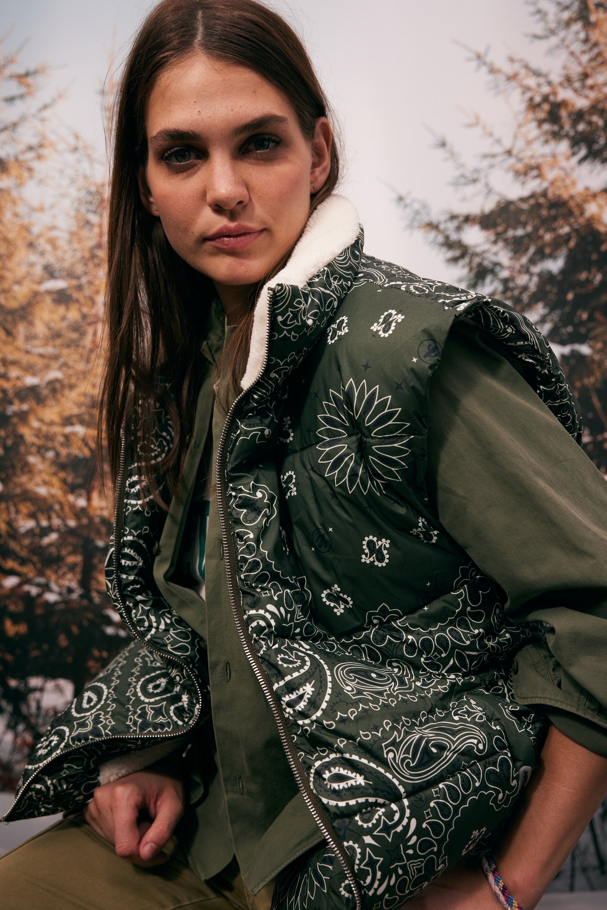 Phoenix Jacket Kaki Bandana