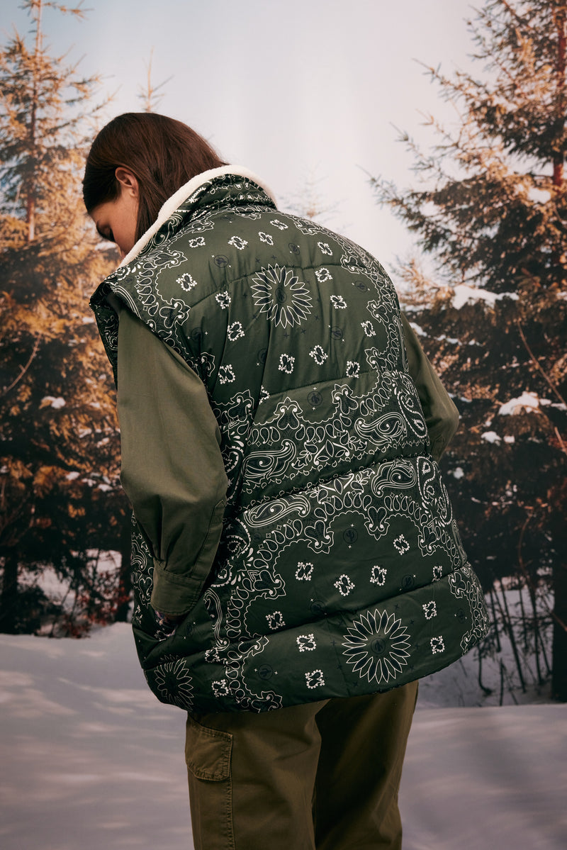 Phoenix Sleeveless Jacket Kaki
