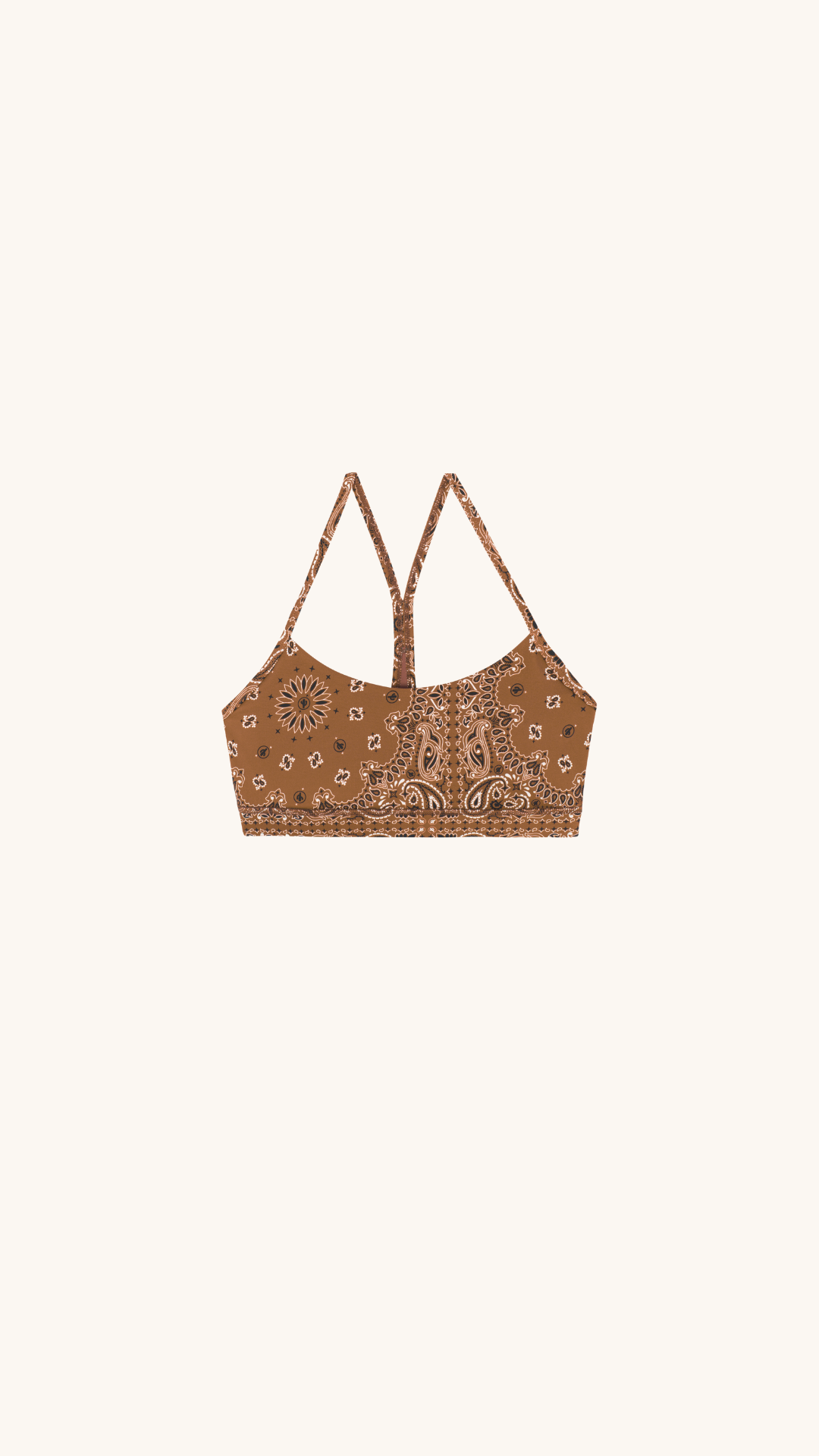 Yoga bra terracotta bandana