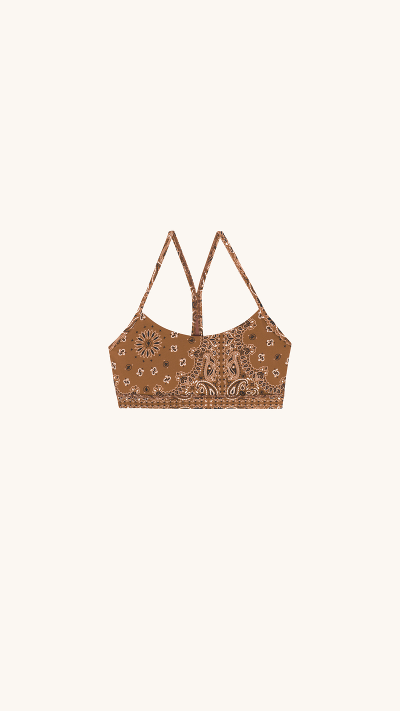 Brassière de yoga bandana terracotta