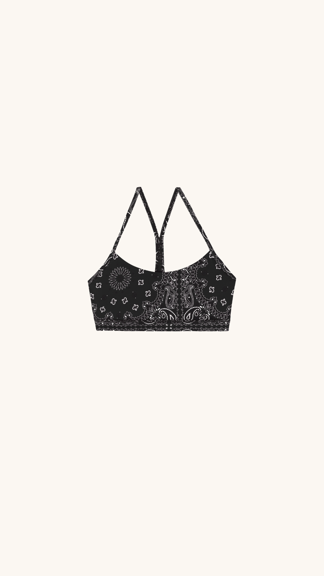 Yoga bra black bandana