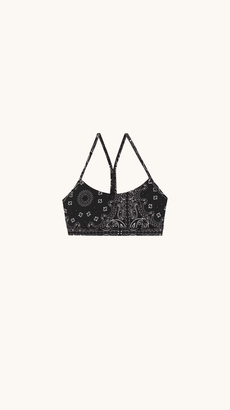 Yoga bra black bandana
