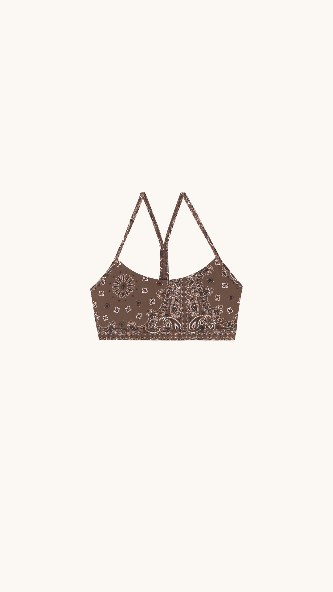 Brassière de yoga bandana choco