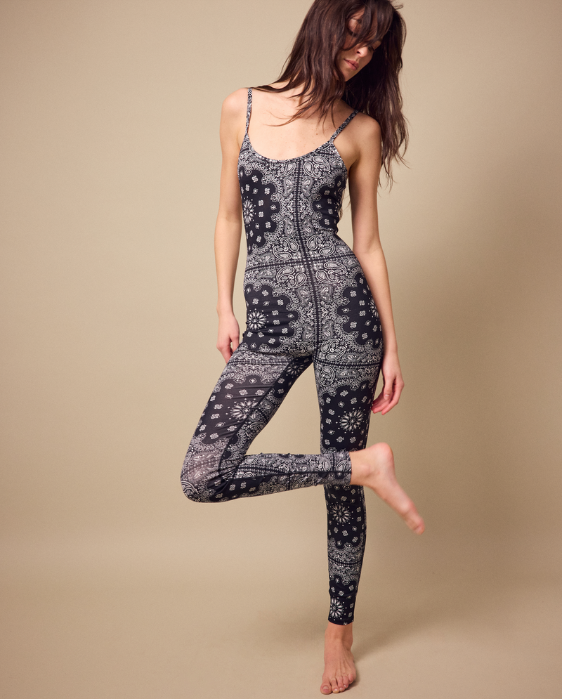 Black Bandana Jumpsuit
