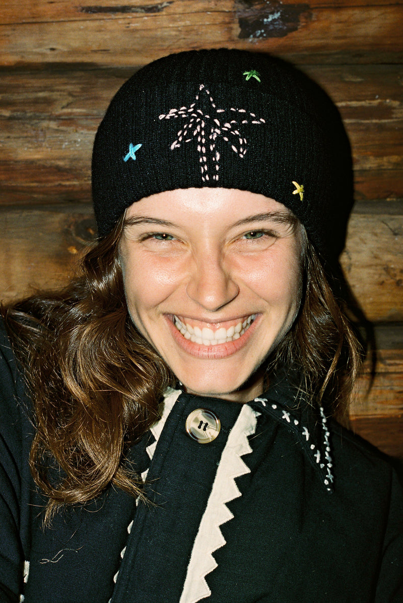 Bonnet en Maille Noir