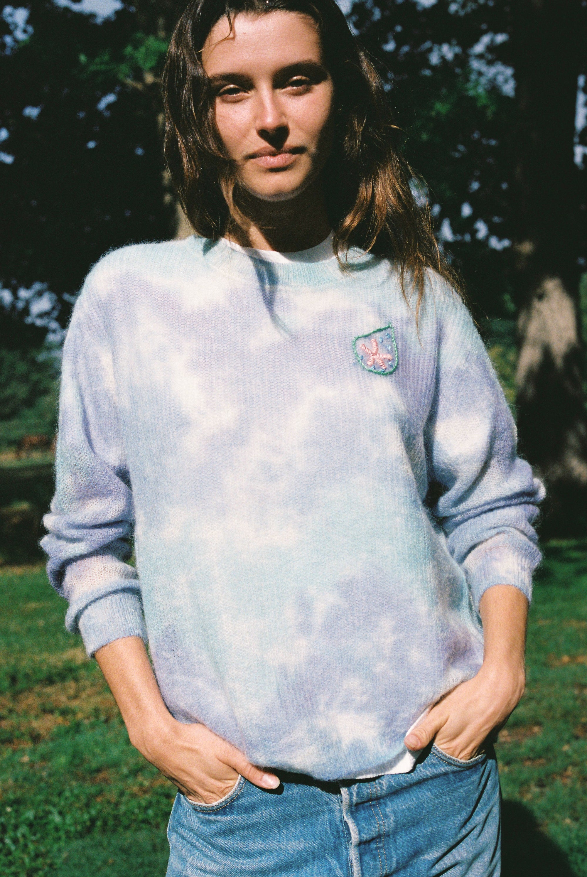 Tie & Dye knitwear blue