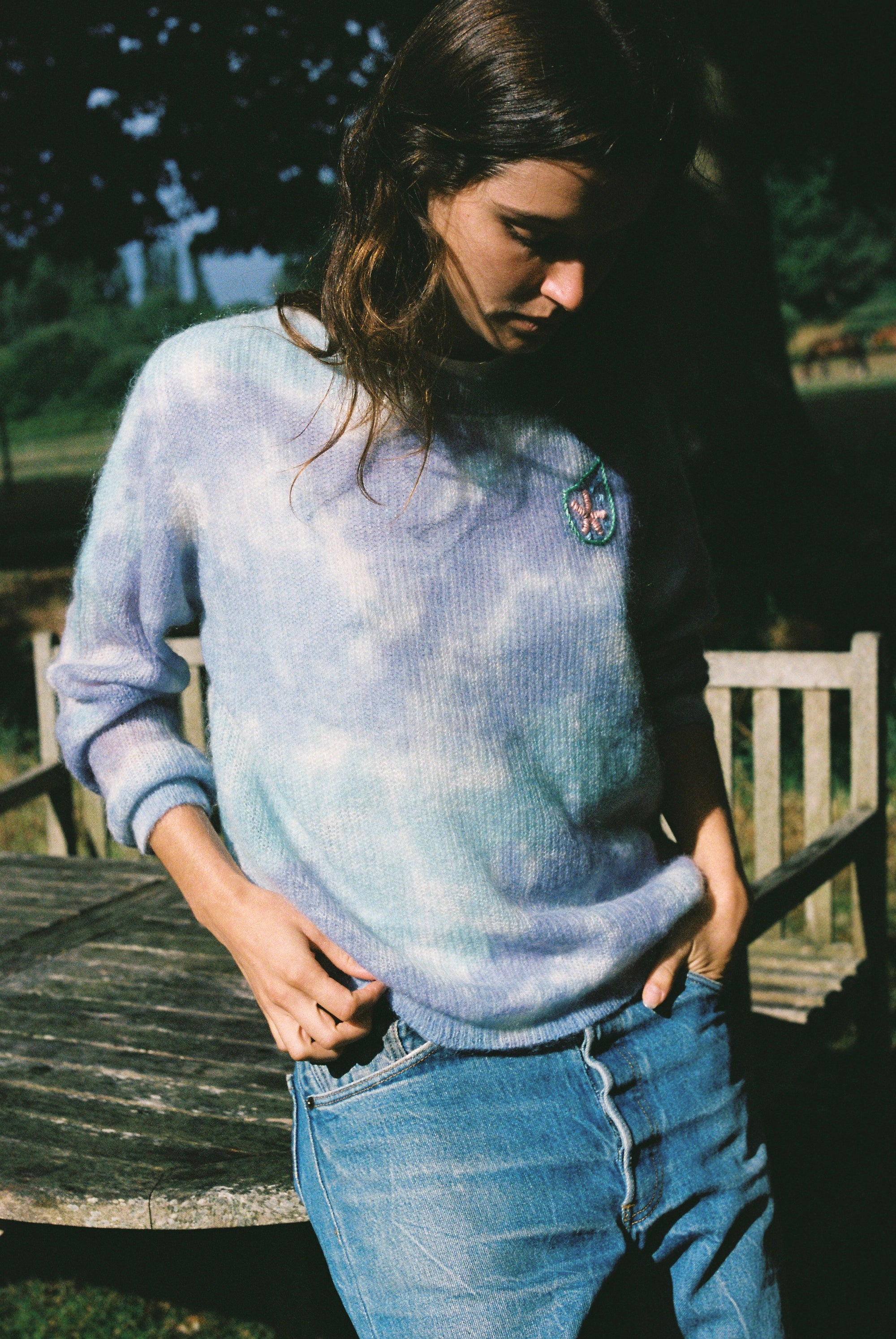 Tie & Dye knitwear blue