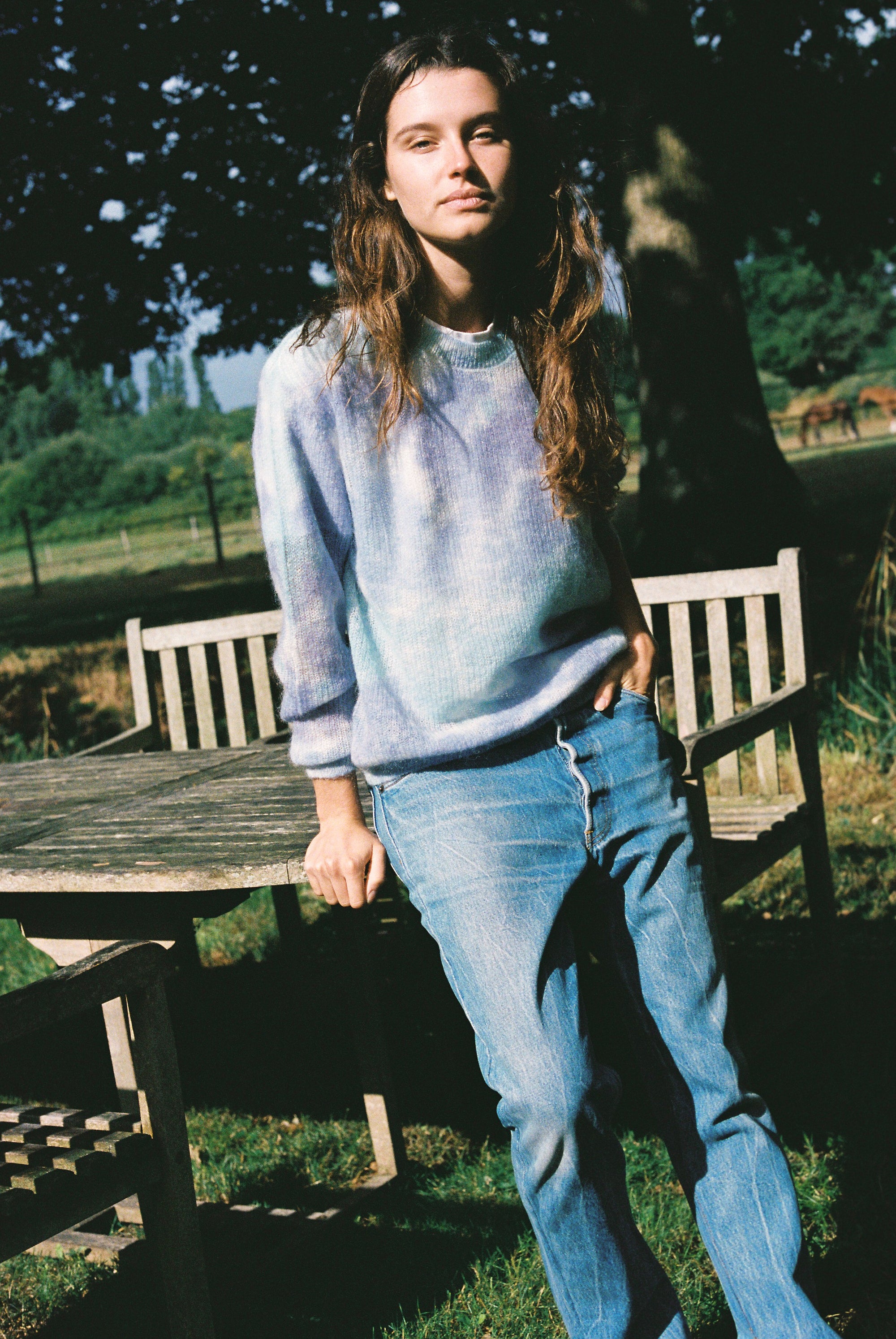 Tie & Dye knitwear blue