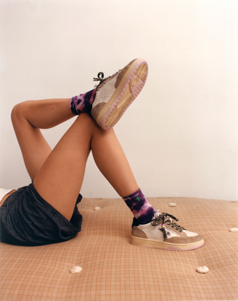 SET ROSE baskets venice et chaussettes roses