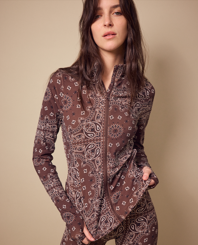 Veste de yoga choco