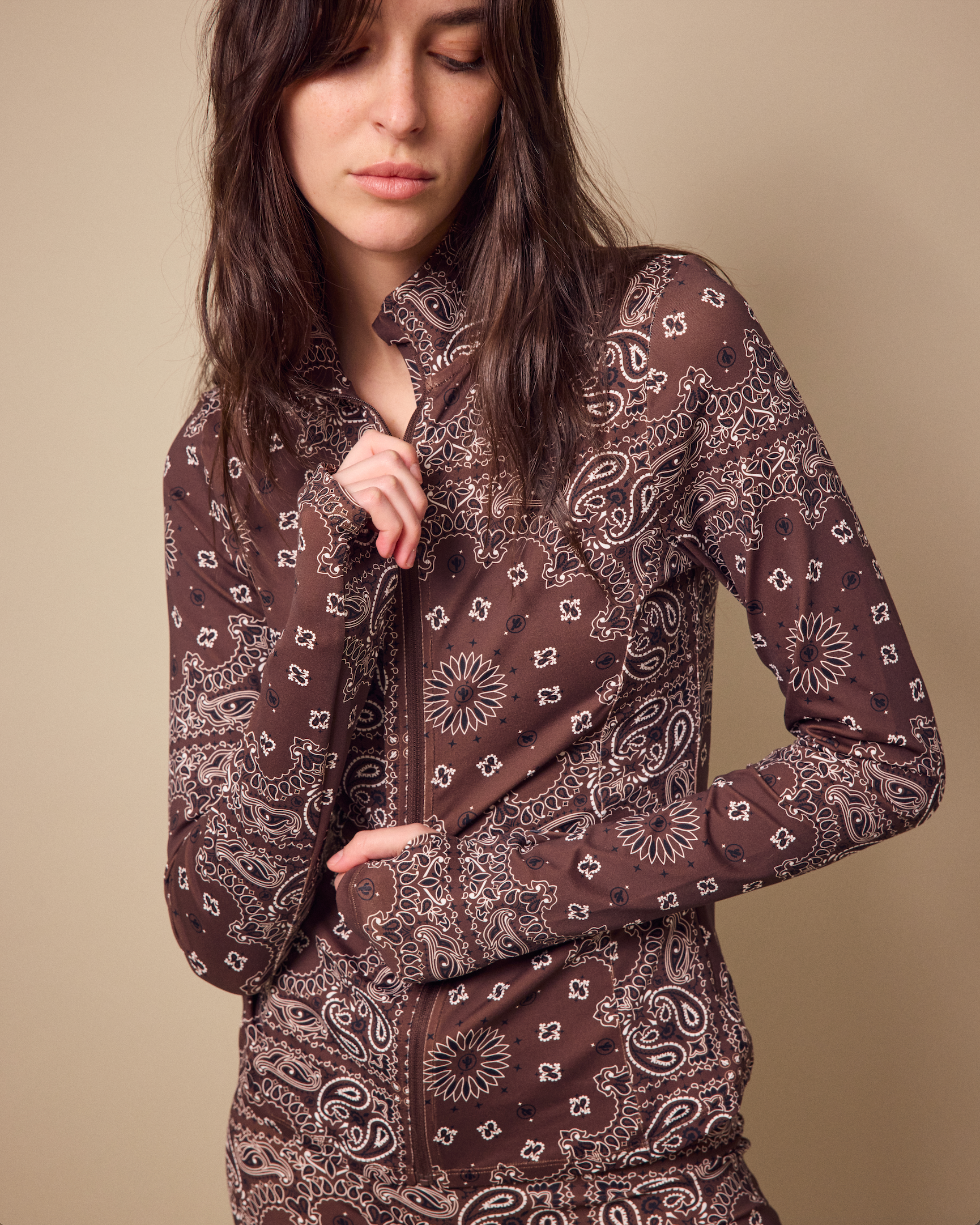Yoga Zip Jacket Choco