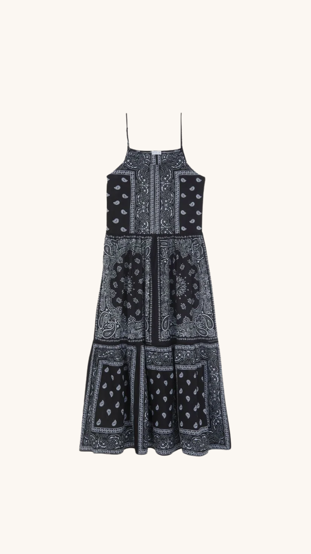 Robe bandana noire