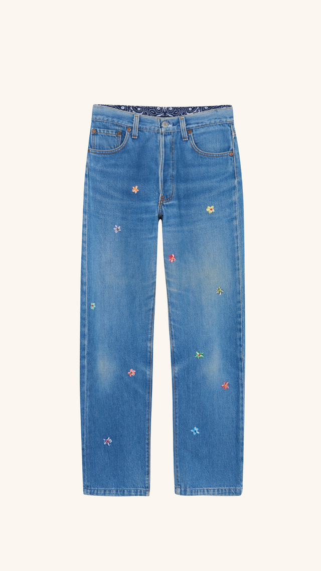 VINTAGE JEAN FLOWER 1