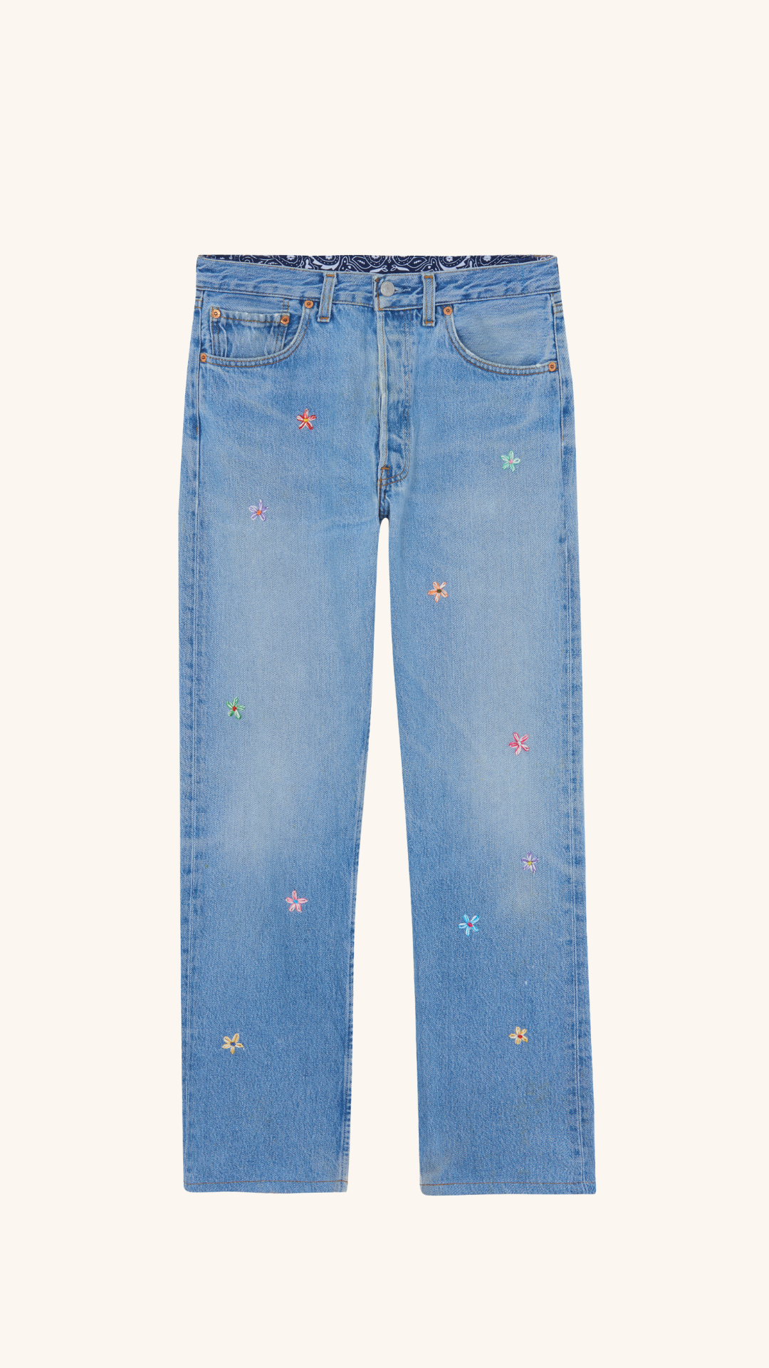 VINTAGE JEAN FLOWER 4