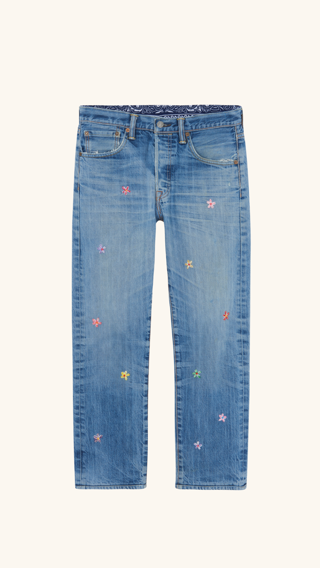 VINTAGE JEAN FLOWER #6