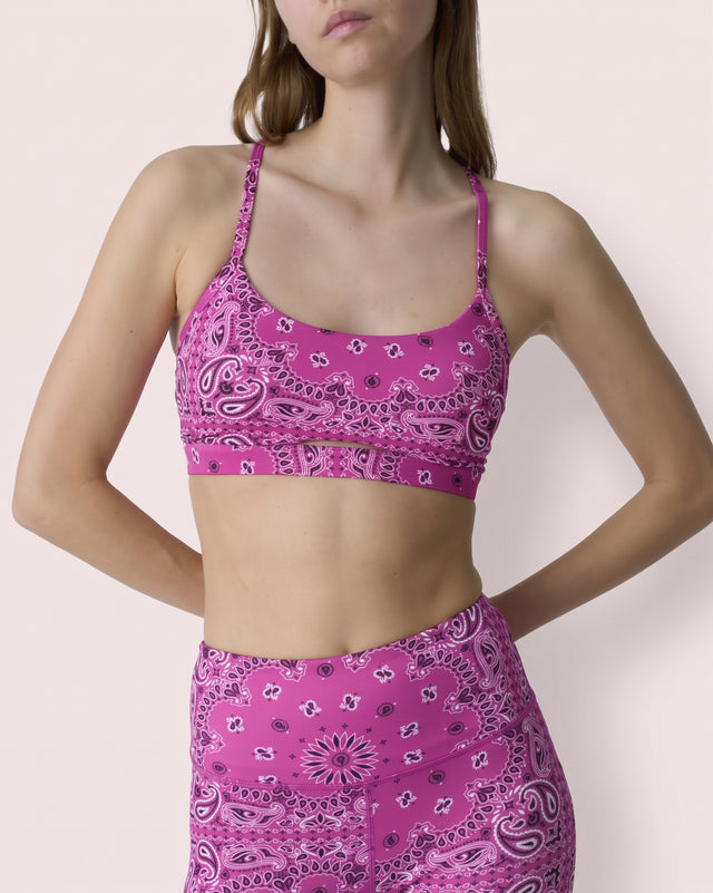 Fuchsia Bandana Bra
