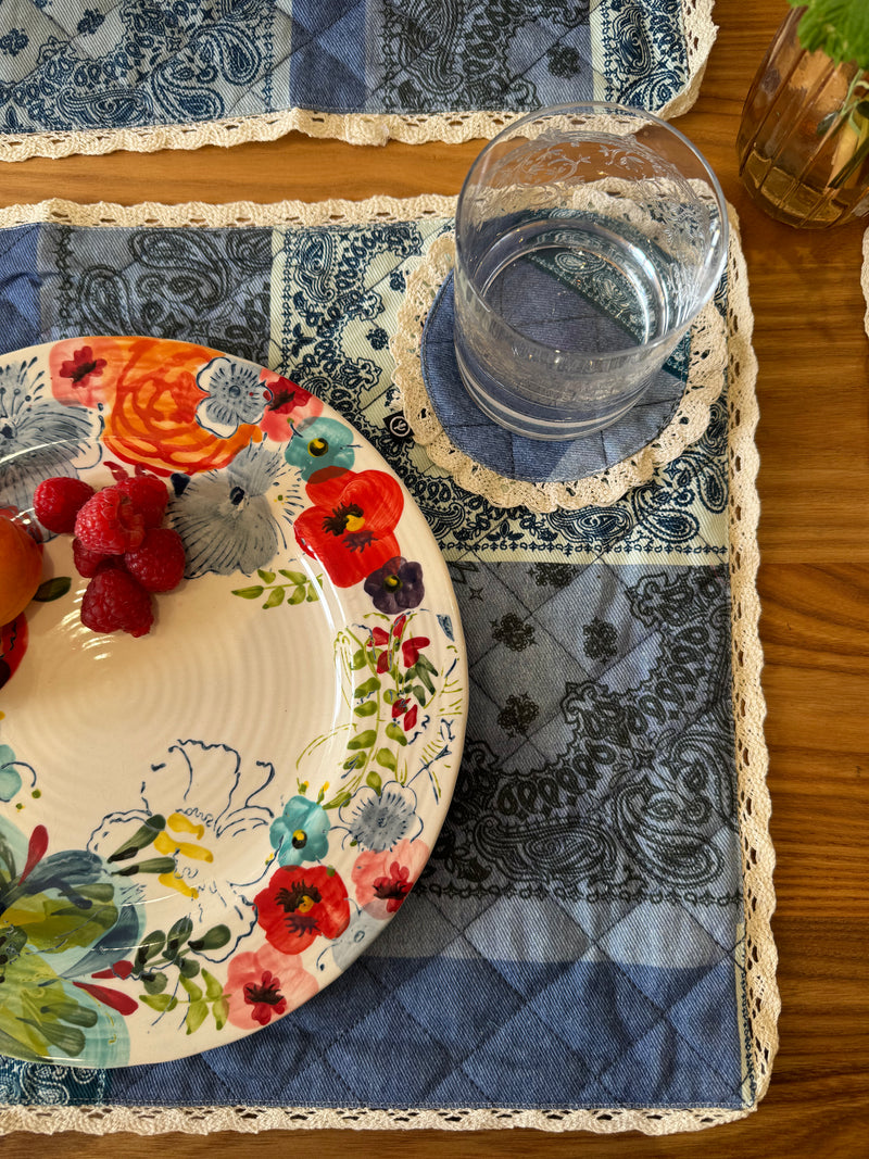 Dessous de verre en jean