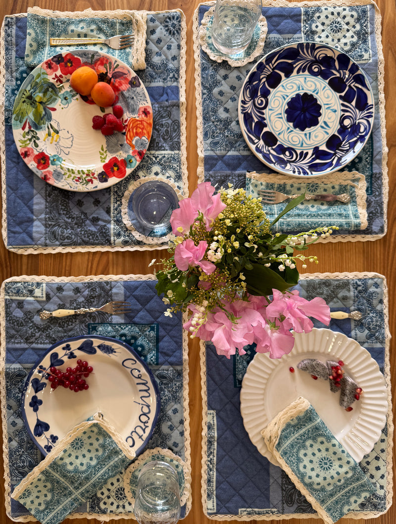 Table mat denim
