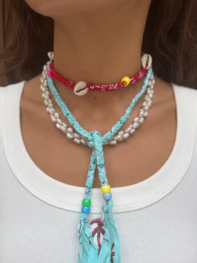 Necklace aqua