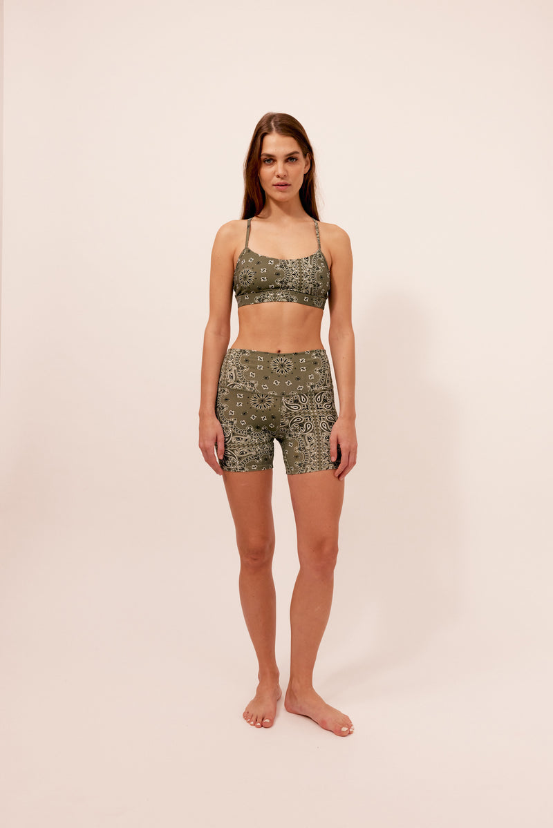 Kaki Bandana Short