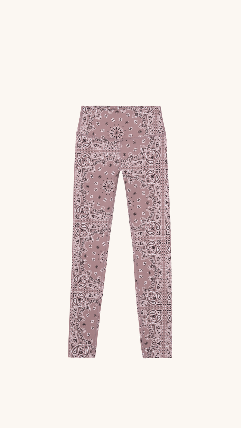 Legging de yoga bandana rose 