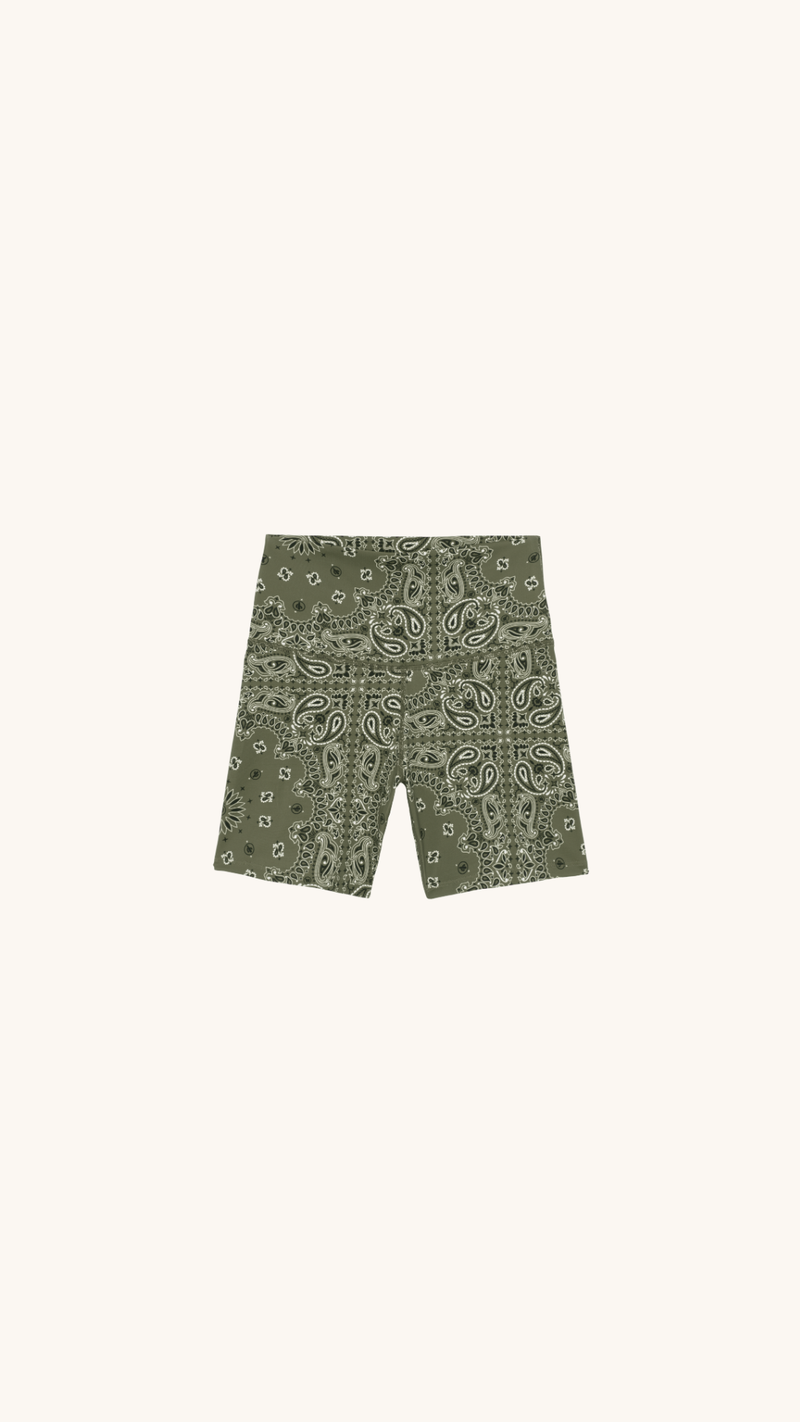 Yoga short kaki bandana