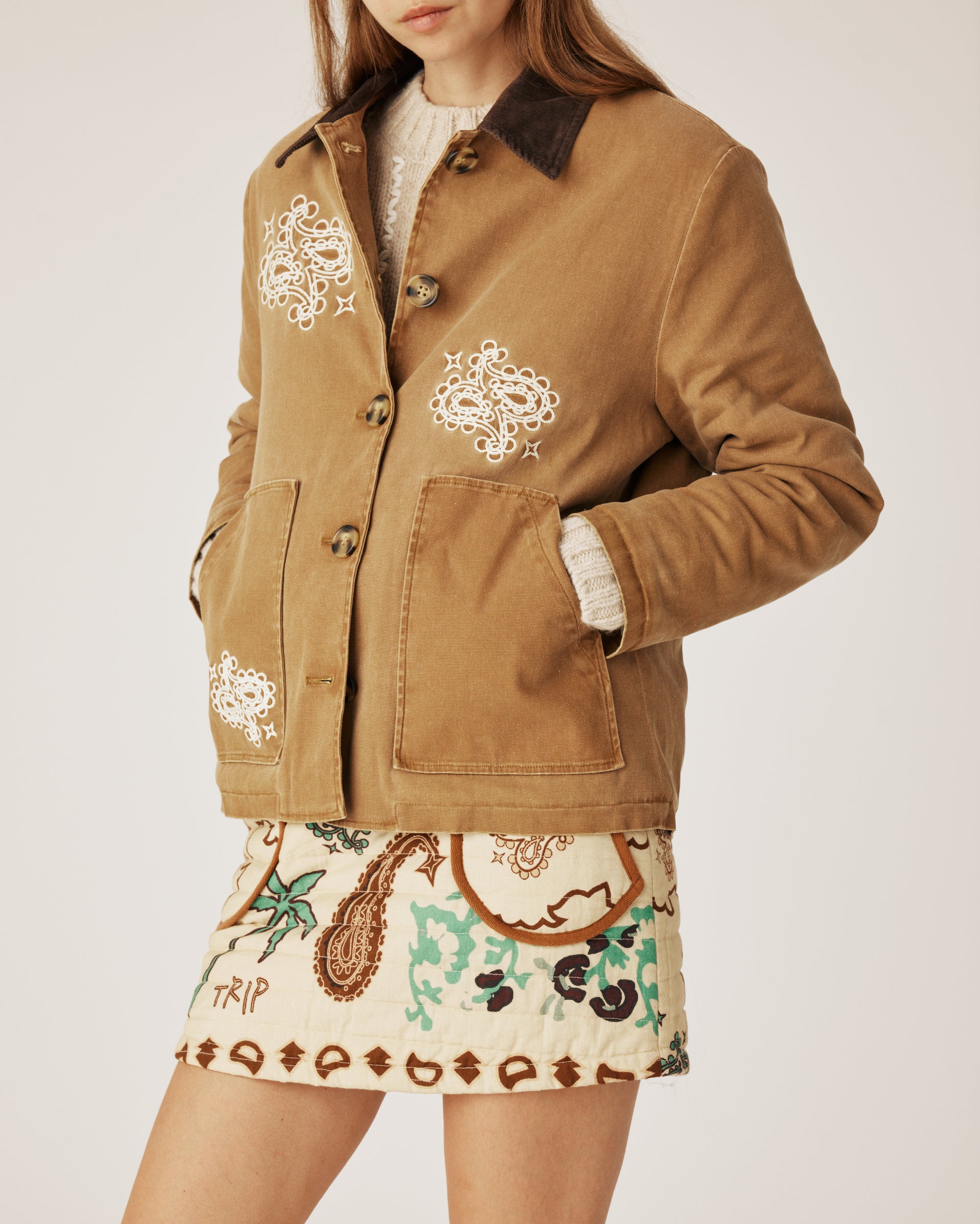Flip jacket ginger