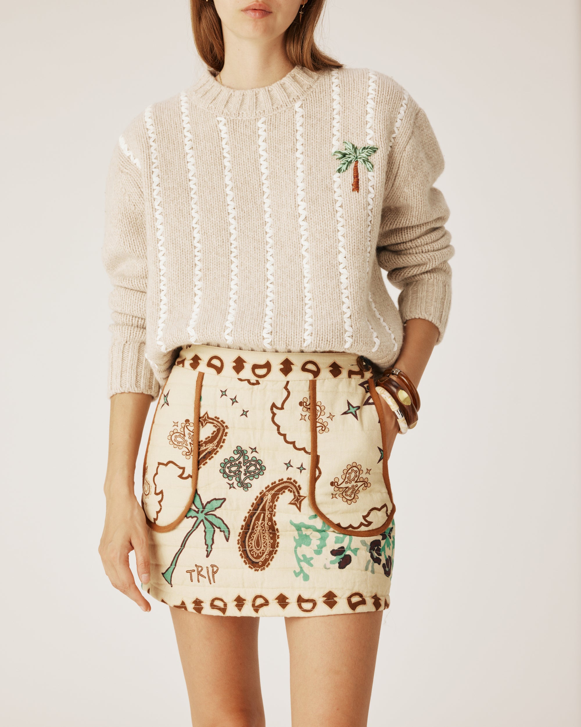Boho vanilla skirt