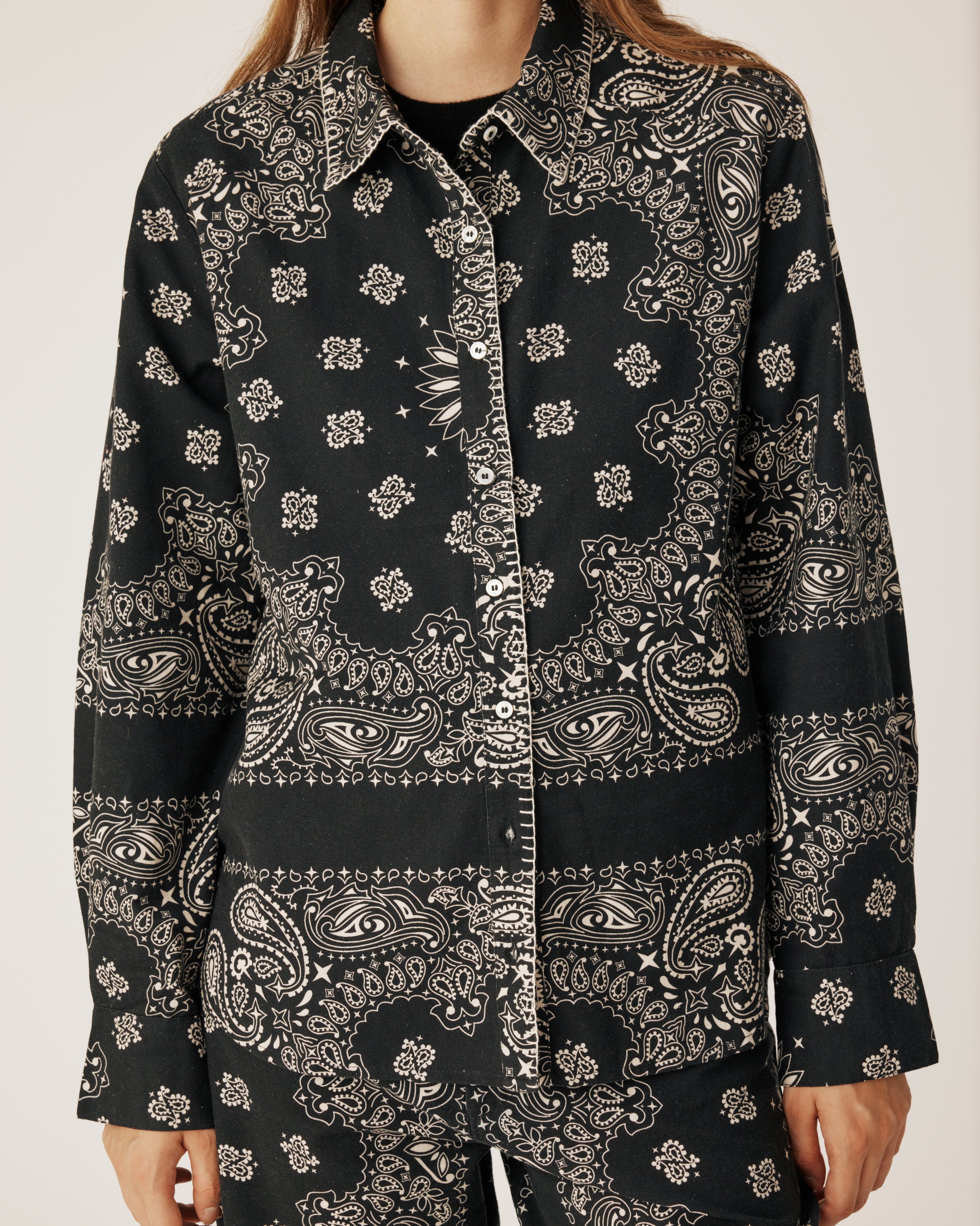 Black bandana shirt