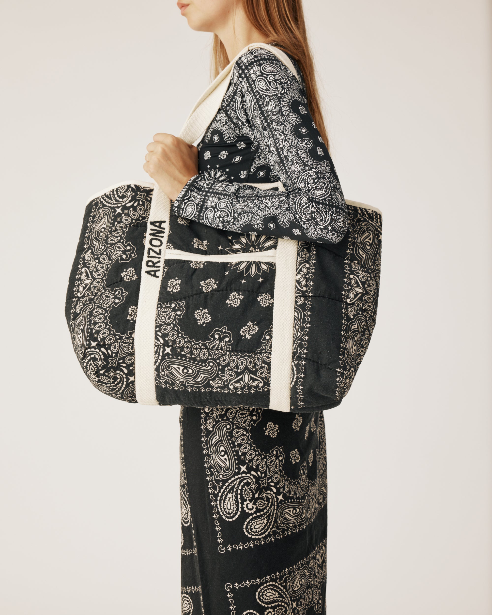 Black bandana bag