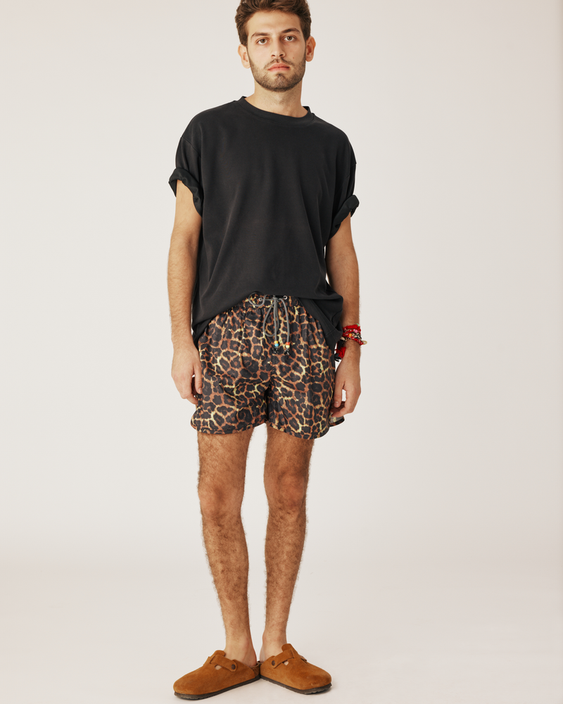 Men swimwear leopard