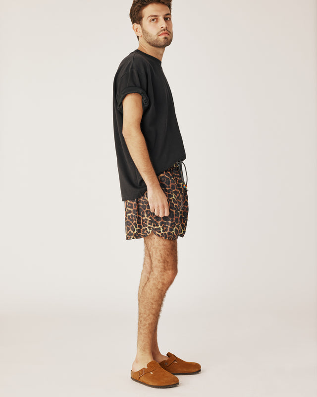 Men swimwear leopard