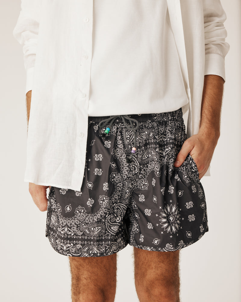 Men swimwear black