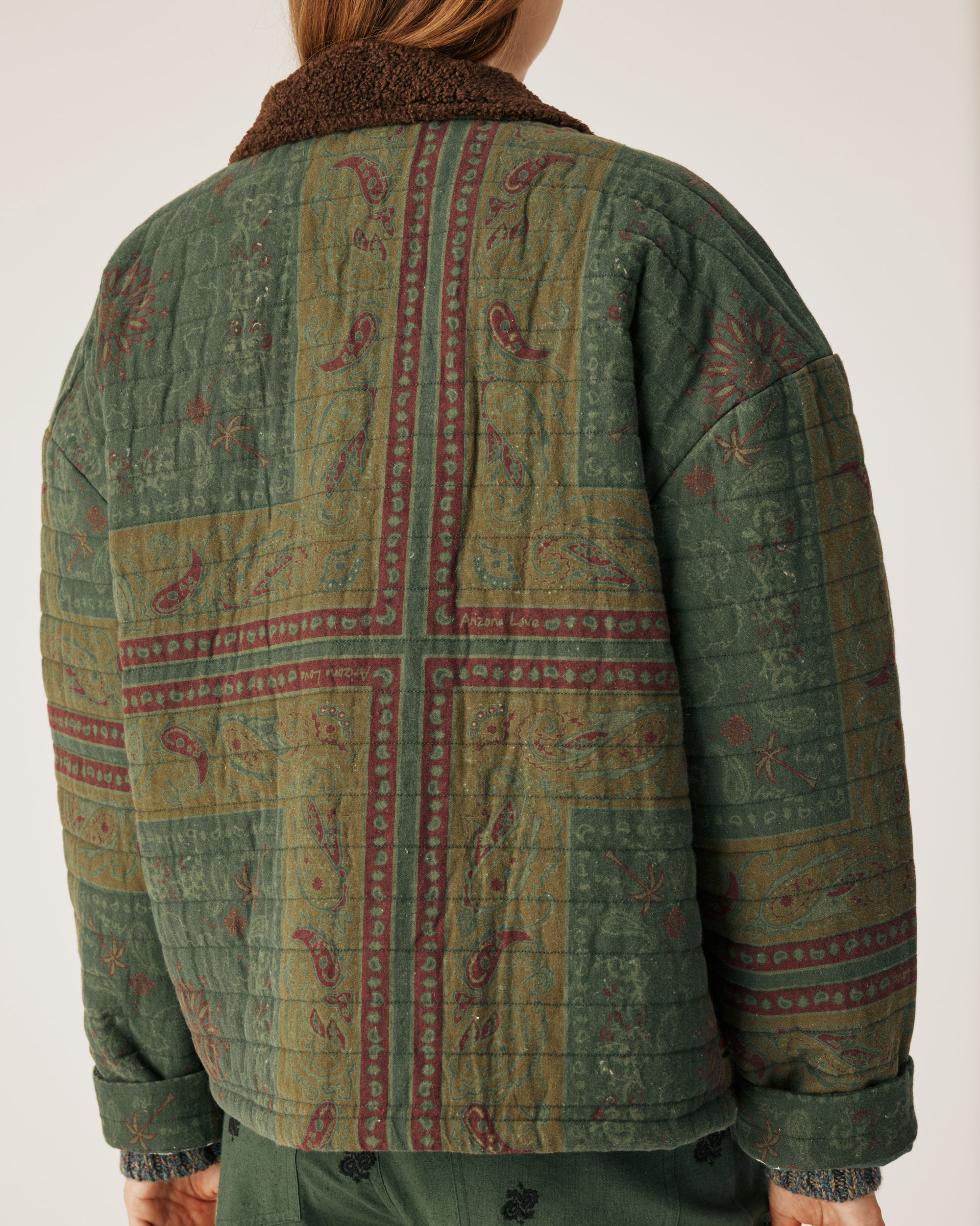 Boho green jacket