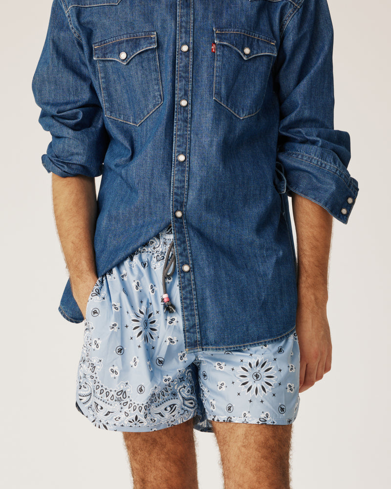 Men swimwear blue